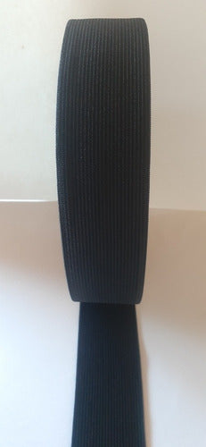 Ondina Black Polyester Elastic 40 Mm Roll of 25 Meters 0