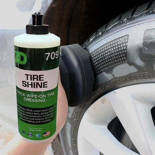 3D Tire Shine Acondicionador De Cubiertas Plasticos Y Gomas 1