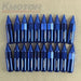 20pcs Azul M12x1.5 Cap Tacon Sintonizador Largo 60mm Alumini 3