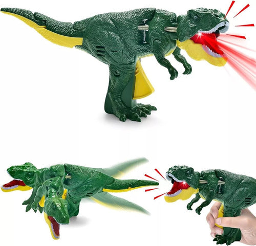 Dinosaur Toy Zazaza with Light and Sound Rotating Head 2