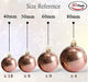 AMS 40ct Christmas Ball Plated Ornaments Tree Collection - Pearl Rose Gold 1