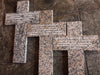 Engraved Granite Marble Cemetery Cross 18x30 0