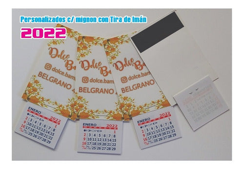 200 Customized 2024 Calendars with Magnet Strip and Mignon Personalized 3