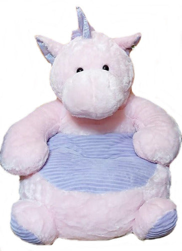 Woody Toys Sillon Puff De Peluche Unicornio Dino 0