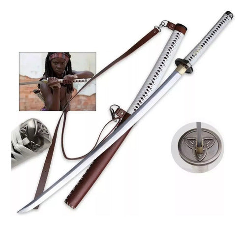 Espada Katana Cosplay Michonne Walking Dead Com Bainha 0