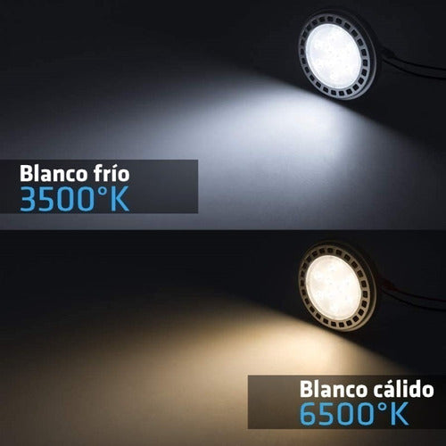 Hogar Liniers Lampara Led Ar111 Cuerpo Gris 15w Gu10 220v Foco Iluminacion 5