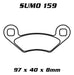 Sumo 159/159 Pastillas Freno Polaris Sportsman 700 800 93-14 2