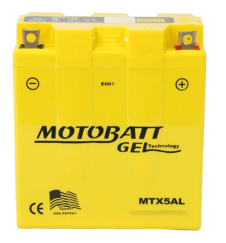 Motobatt Gel Battery for Motomel E 110 cc 1