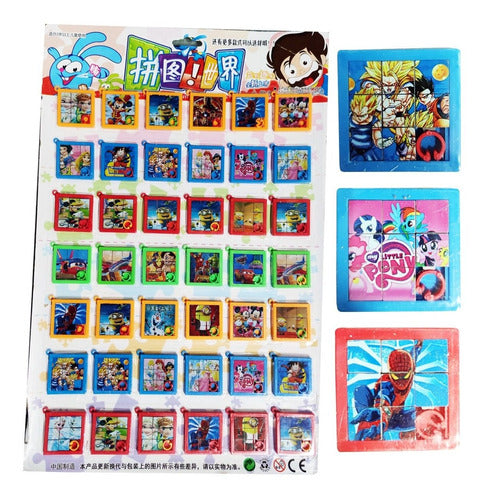 Puzzle Fichas Laberinto De Personajes Souvenir Piñata X 40 1