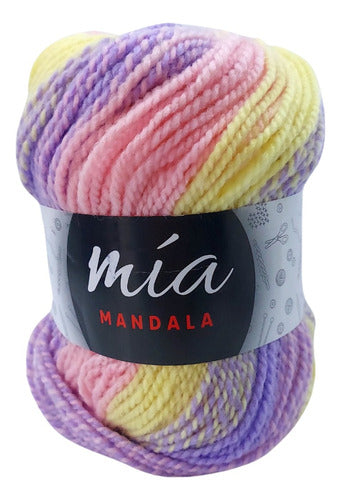 MIA Mandala Variegated Yarn - 5 Skeins of 100g Each 91