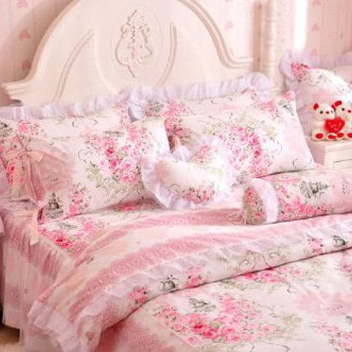 Fadfay Romantic Floral Printed Bed Set 1