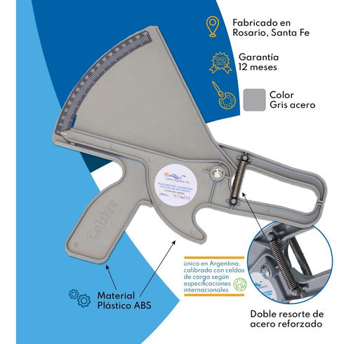 Plicómetro Adipometro Medidor Pliegues Calibres Argentinos 1