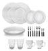 Durax Complete Dinnerware Set 18 Pieces for 2 People - Glass 0