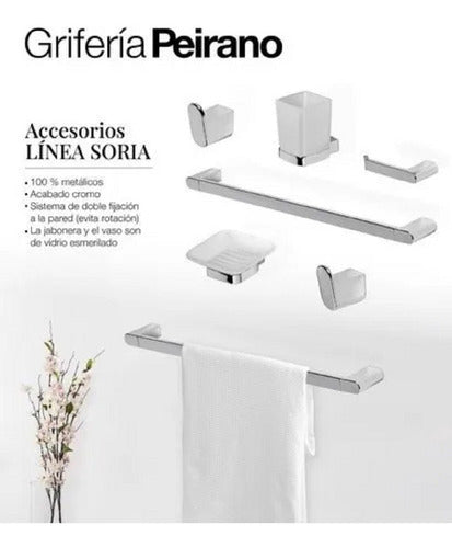 6-Piece Soria 16006 Peirano Bathroom Accessories Kit 1