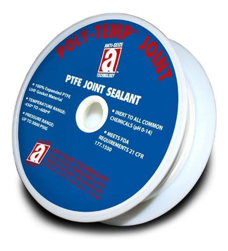 Poly-temp Sellador De Juntas 100% Ptfe Material Uhf Expandid 0