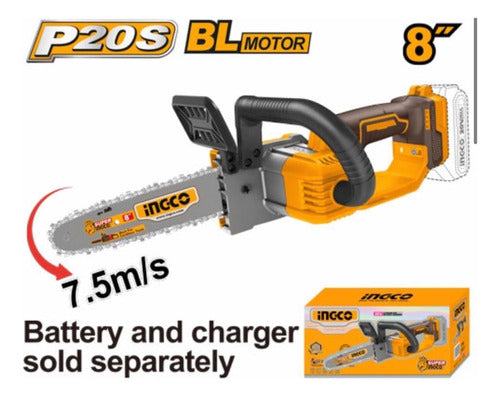 Ingco 20V 8" Chainsaw without Battery & Charger CGSLI2085 1