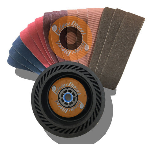 Pulidos Litoral Expansive Pulley + Sanding Belts for Knives Grit 36 to 1200 0