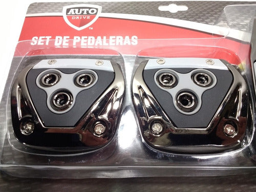 Set De Pedalera Tipo Tuning Deportiva Negra Y Gris Claro 7