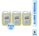 Pure Liquid Chlorine for Pools 5 Lts x 3 Units Pack - Factory 1