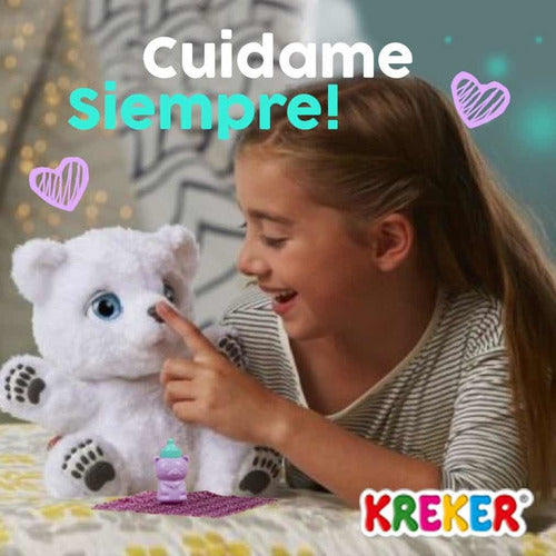 Hasbro Kreker My Sneezing, Purring, Eye-Moving Polar Bear 4