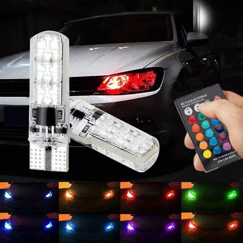 RGB Led Position Light with Remote T10 for Volkswagen Nivus 2015 6