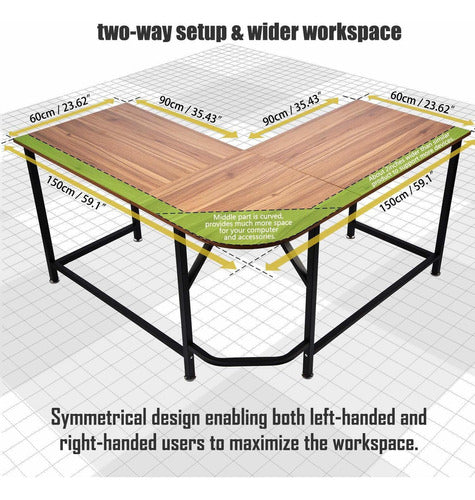 Topsky - L-Shaped Corner Computer Desk 4