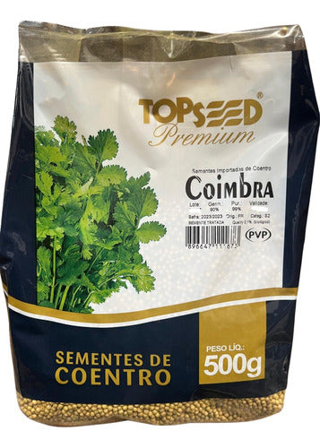 Sementes De Coentro Coimbra 500g Topseed Premium Envio Imedi 0