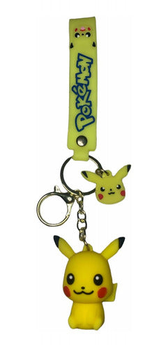 Pokemon Pikachu Keychain + Candy + Happy + Quality + Souvenir 2
