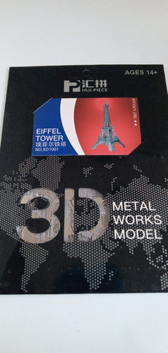 Puzzle Maqueta 3d En Metal Sin Pegamento Torre Eiffel 0