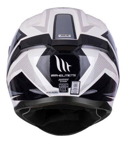 MT Helmets Stinger Hummer Integral Motorcycle Helmet - Stark Lycan Qualit 4