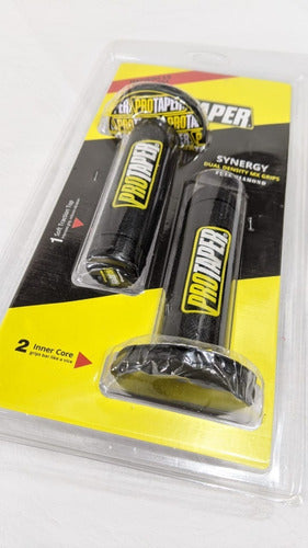 Pro Taper Black / Yellow Premium Quality Hand Grips 3