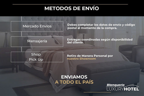 Blanquería Luxury Hotel Almohada De Fibra Siliconada Pack X 2 0,50 X 0,70 4