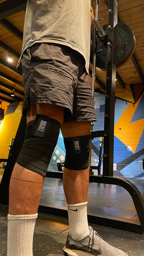 Powerlifting Gym Crossfit Knee Wraps 3