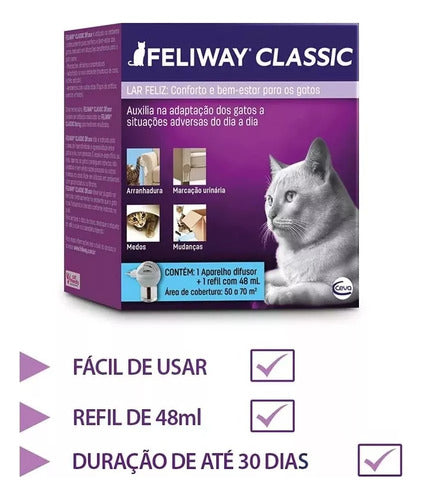 02 Feliway Classic Difusor + Refil 48ml 3