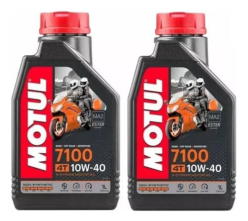 2 Aceite Motul 7100 10w40 Sintetico 0