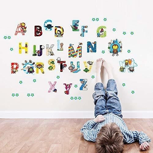 Ufengke Adhesive Decorative Wall Sticker Alphabet Design A 1