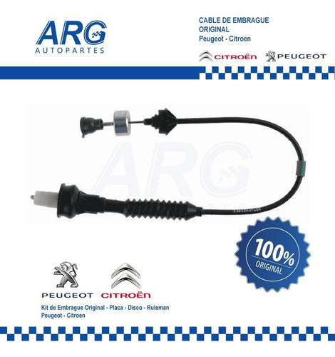 Peugeot Cable De Embrague 207 1.6 16v Nafta Original 3