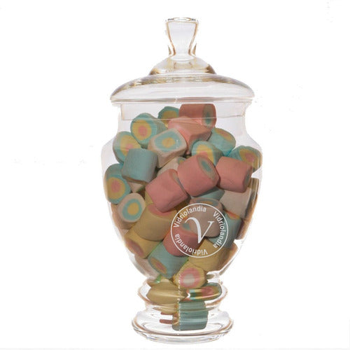 Glass Candy Jar with Lid - Sigma Model for Candy Bar Display 0
