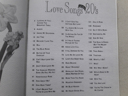 Love Songs Of The 20´s - Hal Leonard Corporation - 1995 2