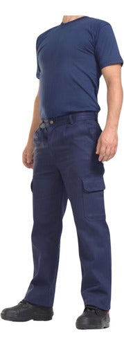 Roca Work Cargo Pants in Blue 0