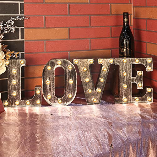 Vintage Silver Marquee Letter with Lights - Letter I 3