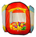 Portable Self-Assembling Pop-Up Ball Pit Tent with 75 Balls 0