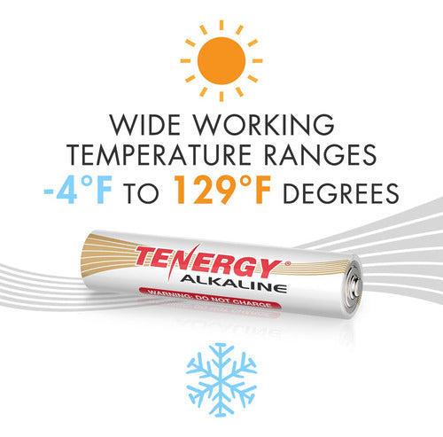 Tenergy Alkaline AA Batteries 1.5V - Non-Rechargeable 3