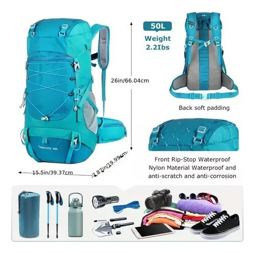 Outlander Waterproof Backpack 50L Climbing Camping 2