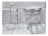 Metal Bicycle Plant Holder 25cm x 16cm White 2