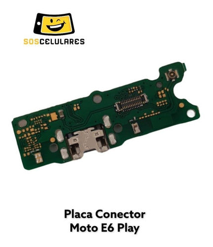 Placa Conector De Carga Moto E6 Play Xt2029 C/ Microfone 3