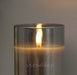 LED Flickering Candle with Glass Stand 3