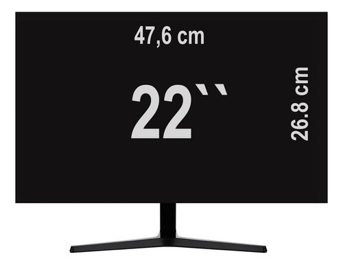 Capa Para Monitor Couro Ecológico Preto Fosco 22  50x28 Cms 1