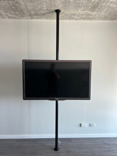 Columna Giratoria Para Tv 360° De 0,80 Cm Negro 4