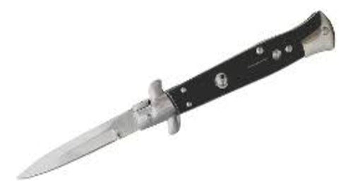 Automatic Stiletto Magnum 8 Cm Blade with Lock, Black Handles 0